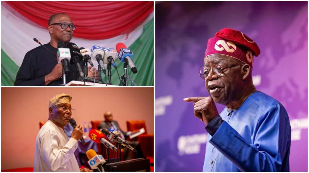 Tinubu/APC/Peter Obi of the Labour Party (LP)/Atiku Abubakar of the PDP/2023 Presidential Election