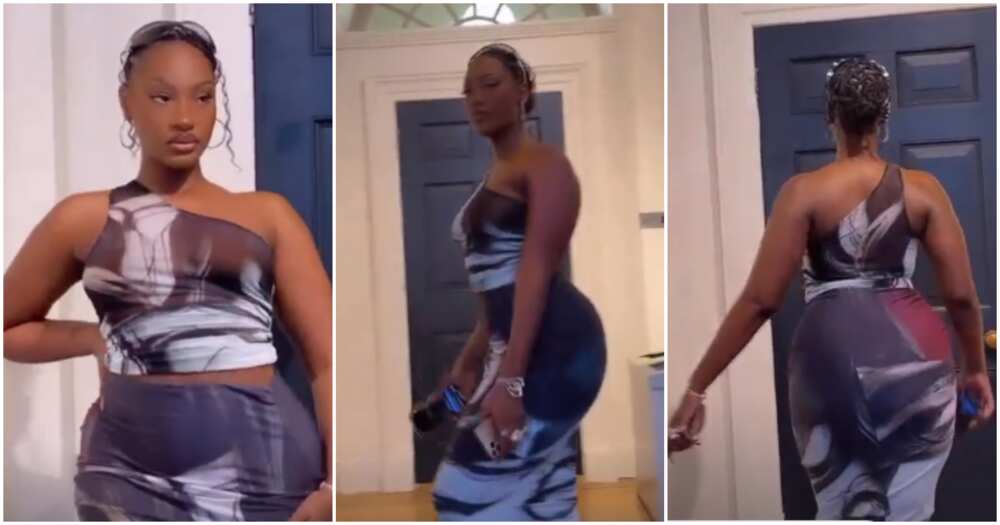 Tems flaunts big backside in video. Tems flaunts big backside in video.