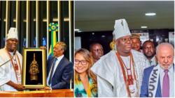"I've mapped out free land for you": Ooni tells Afro-Brazilians, inducts President Lula as Oduduwa descendant