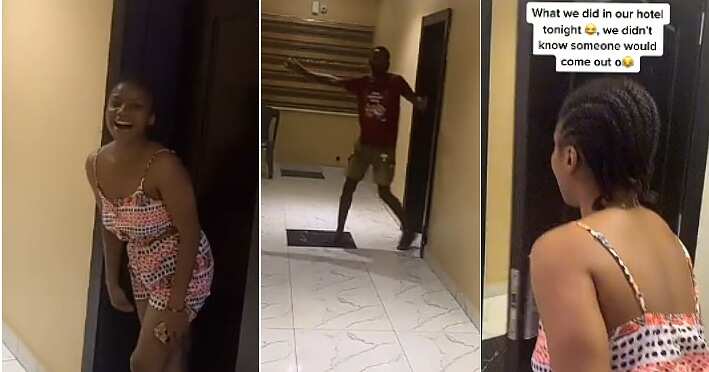 Nigerian lady, man, hotel room