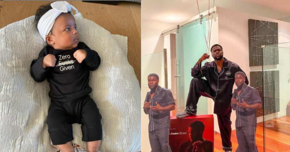 Kevin Hart tells off holier than thou parents who judged his daughter's expressive onesie