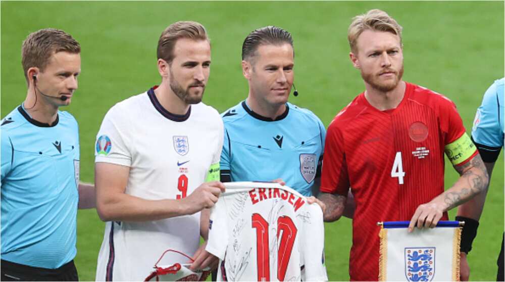 Christian Eriksen recognised during England vs Denmark.
Photo: Catherine Ivill