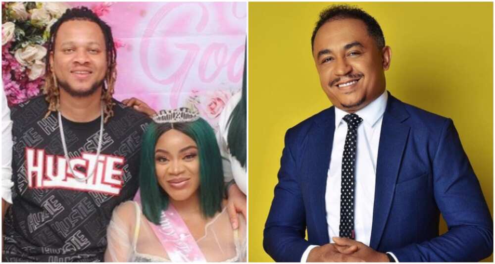 Uche Ogbodo’s baby daddy Bobby Maris and Daddy Freeze.