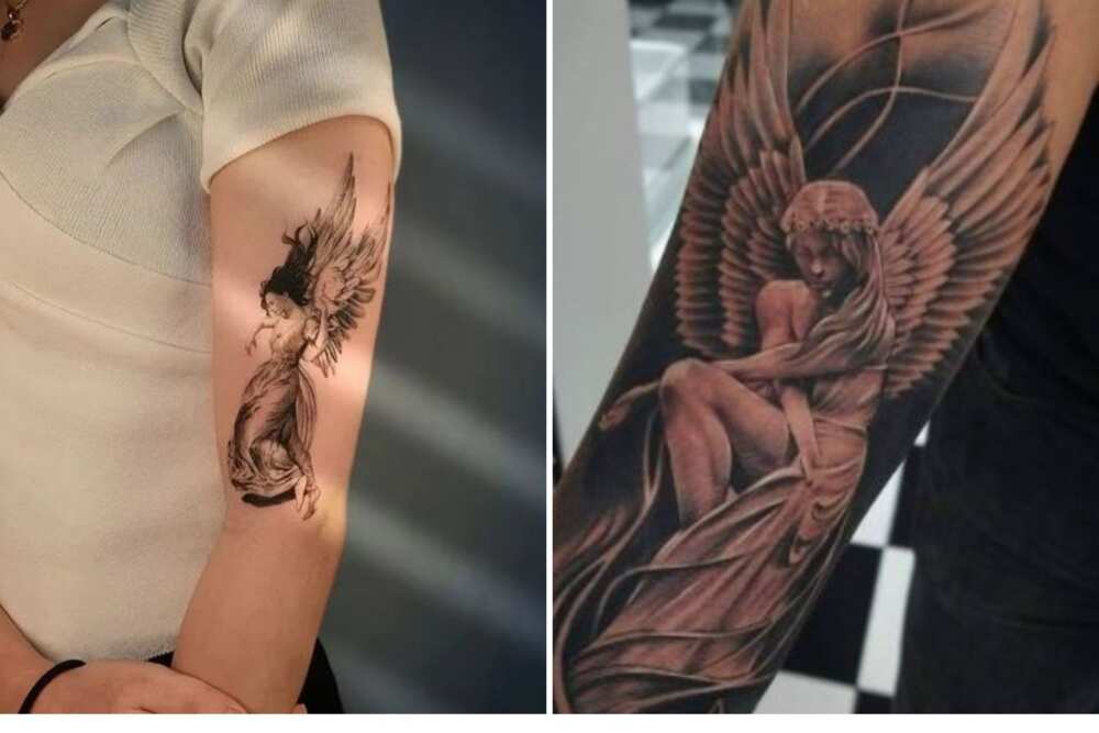 michelangelo angel tattoo