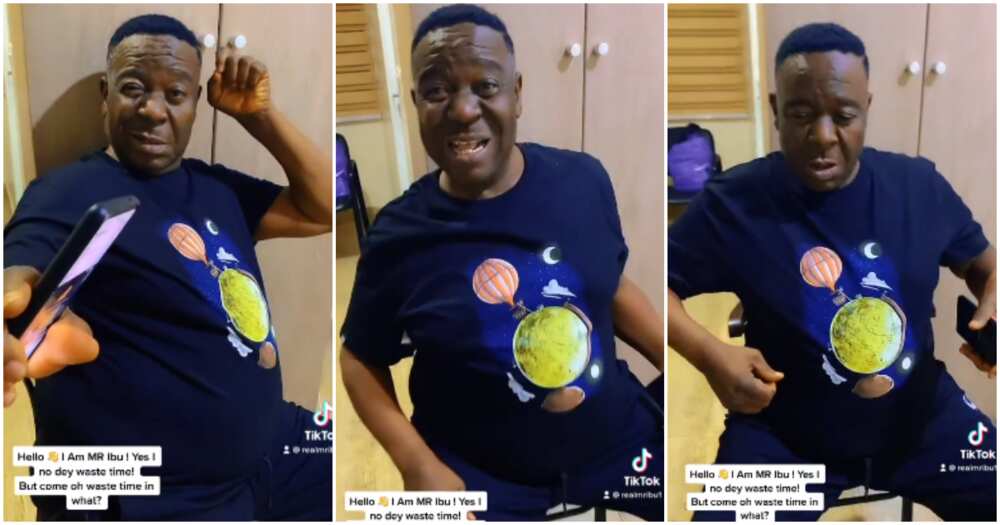 Mr Ibu No Dey Waste Time: Actor Makes Funny Gestures in Video, Recreates  Josh2funny's Lyrics of Sungba Remix 