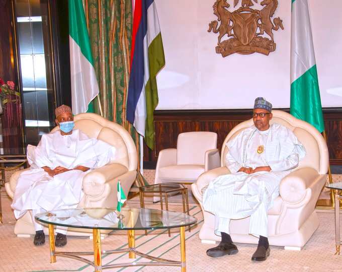 President Buhari, former vice president Namadi Sambo meet in Aso Rock