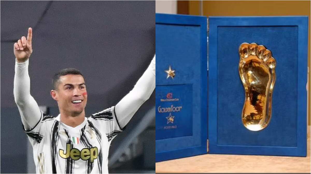 Cristiano Ronaldo wins the 2020 Golden Foot Award