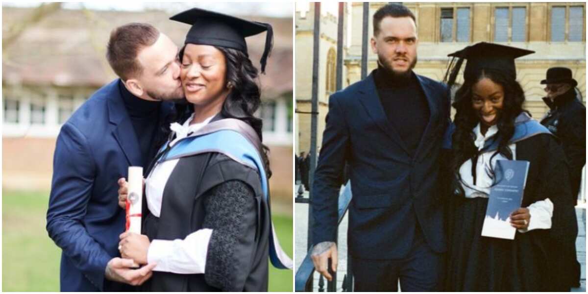 DJ Cuppy’s fiancé has expressed how deeply he feels about girlfriend’s latest Master’s degree from Oxford University
