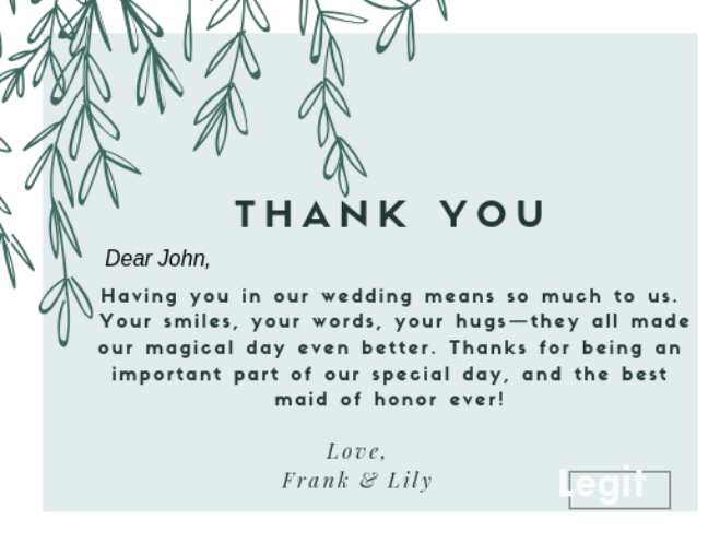 What To Write In The Wedding Thank You Cards Best Ideas Legit Ng