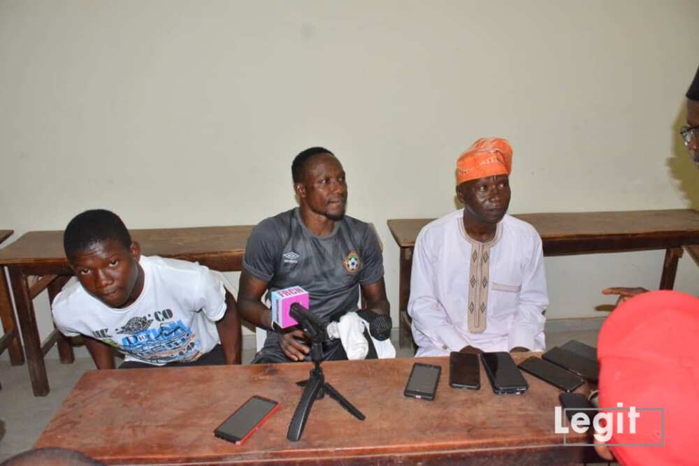 Daniel, Dele Aiyenugba and his father.