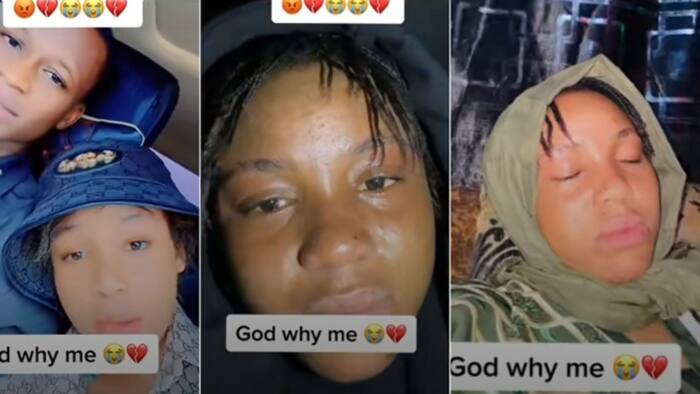 "Please take care of him": Nigerian lady begs boyfriend's new lover, weeps in video