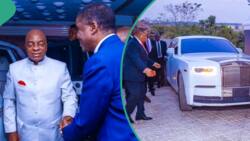 Bishop Oyedepo's majestic arrival at COZA leaves many talking, Rolls-Royce, expensive cars spotted