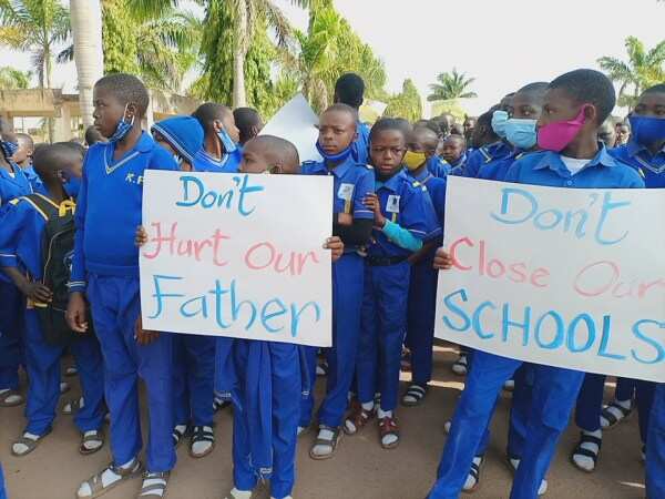 College students protest over the arrest of Okorocha in Imo
