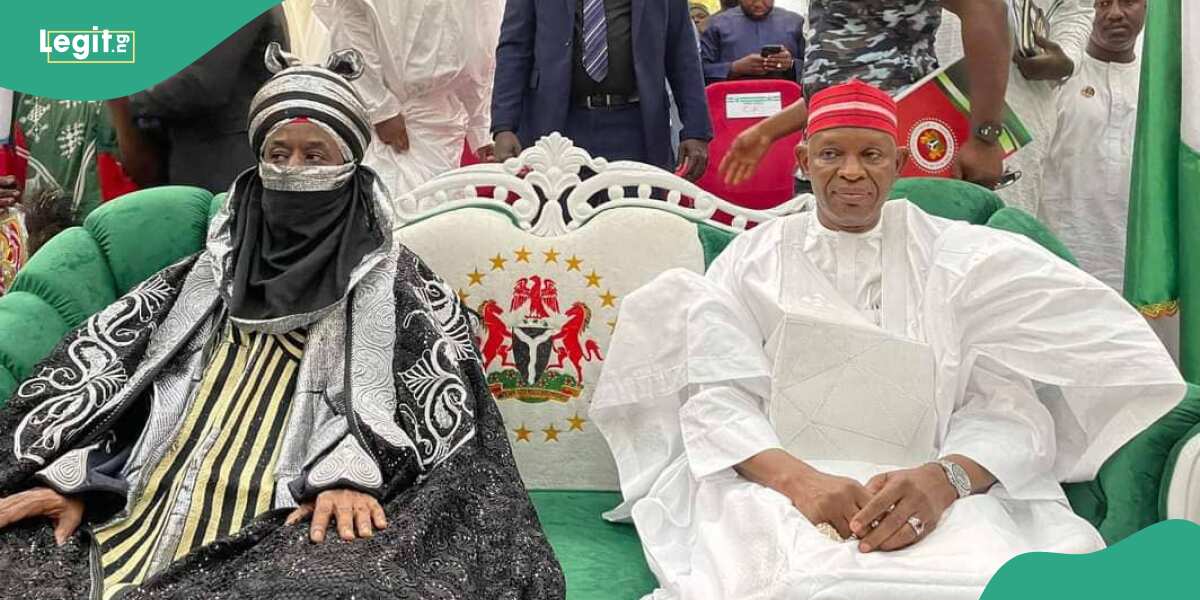 BREAKING: Cute photo emerges as Emir Sanusi finally turbaned as new Kano monarch