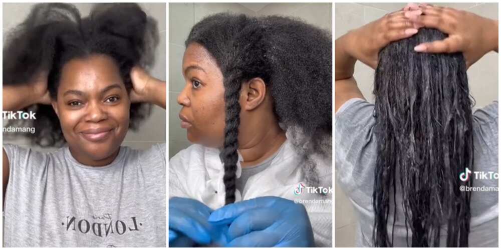 Lady relaxes natural hair after 8 years