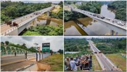 Fashola shares beautiful photos of newly built bridge in Cross River, it links Nigeria to another country