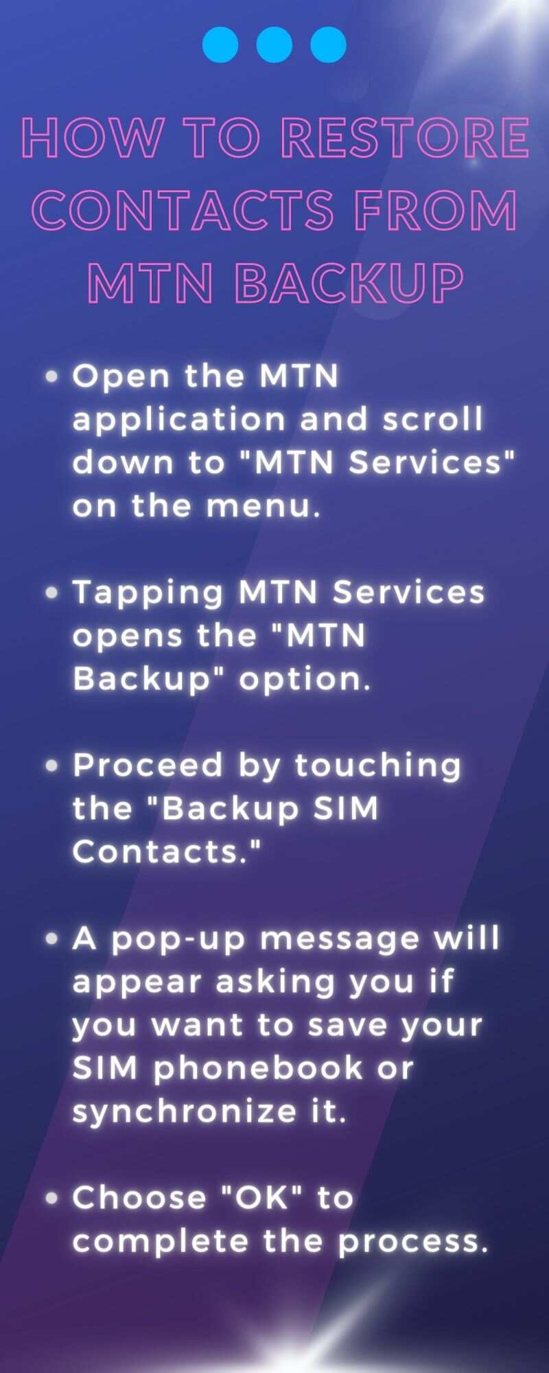 MTN Backup
