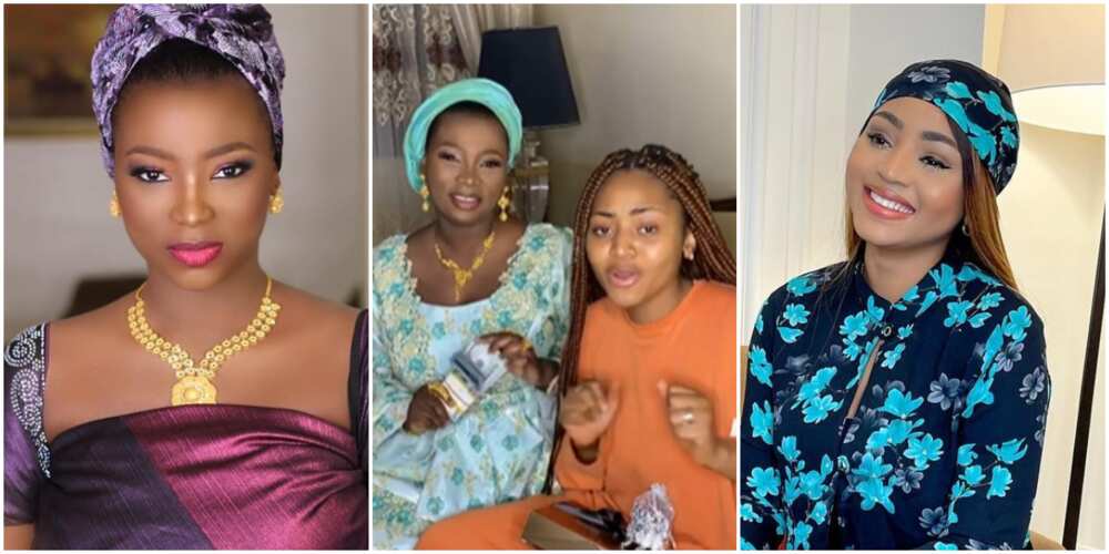 Photos of Jaruma and Regina Daniels