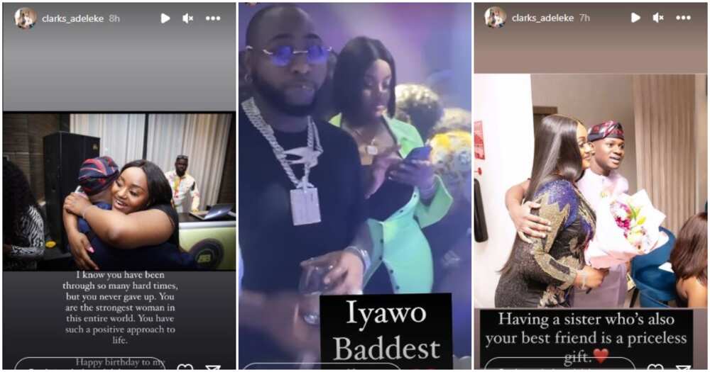 Photos of Davido, Chioma and Clarks Adeleke