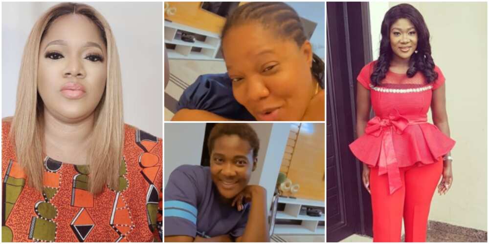 Toyin Abraham pleasantly stunned as she visits Mercy Johnson's home, says actress and hubby are rich