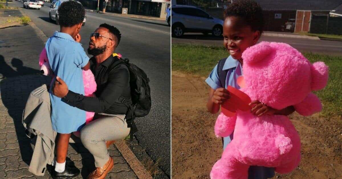 Hardworking father catches flight for adorable daughter's spelling bee competition, comes bearing giant gift