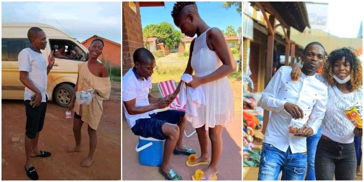 Man set to marry homeless lady who had begged him N1200 on the street to buy food, fixes wedding date