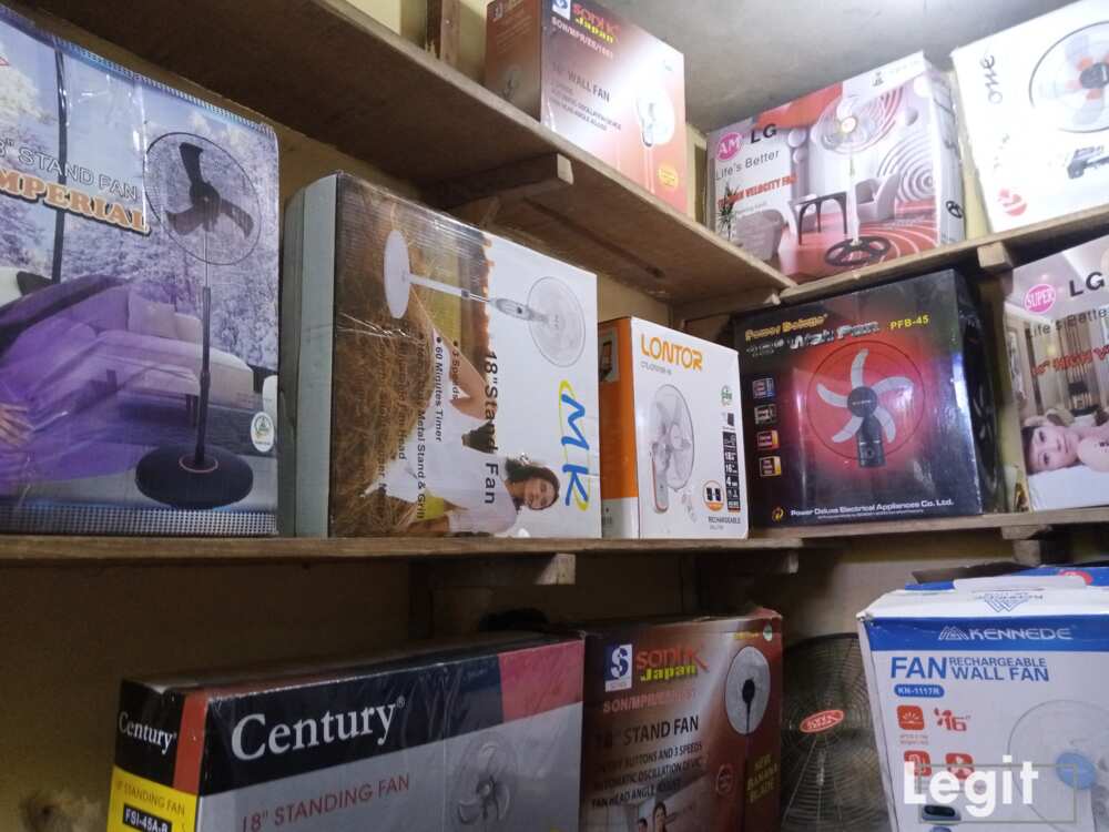The cost price of standing fan differs from the cost price of ceiling fan. Photo credit: Esther Odili The cost price of standing fan differs from the cost price of ceiling fan. Photo credit: Esther Odili
