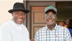 Da duminsa: Gwamna Ortom ya yi ganawar sirri da Goodluck Jonathan a Abuja