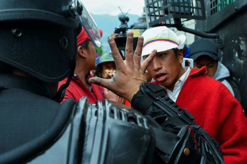 The demonstrations were called by the powerful Confederation of Indigenous Nationalities of Ecuador (Conaie) The demonstrations were called by the powerful Confederation of Indigenous Nationalities of Ecuador (Conaie)