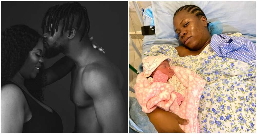 DJ Enimoney and wife welcome baby girl, see first photo of their newborn