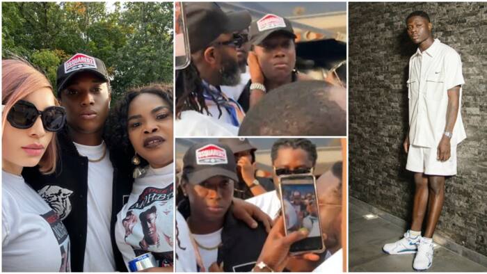"I lost my bestfriend": Bella Shmurda weeps as he leads Mohbad's candlelight procession in Canada