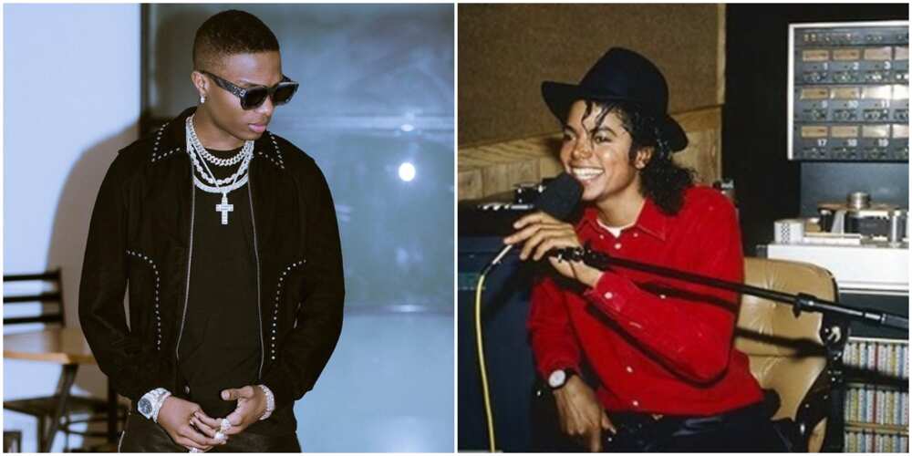 Wizkid records in Michael Jackson's studio