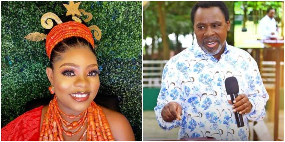 Stop the Hypocrisy: Actress Slams People Mourning TB Joshua’s Death After Criticising Him During His Lifetime
