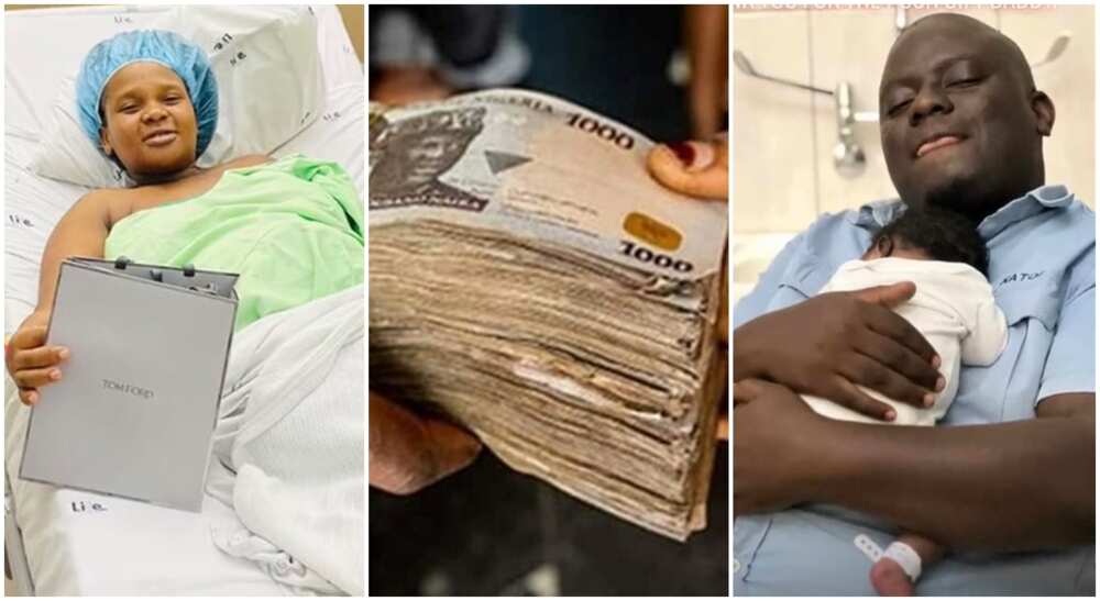 Photos of a mum who just gave birth and her push gift