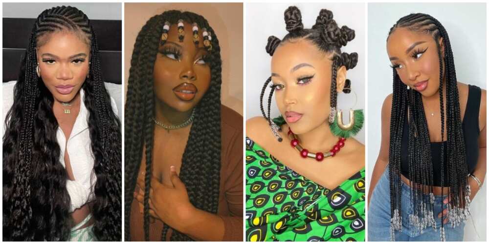 4 ways to style two front braids ❤️ Ladies… there's nothing like