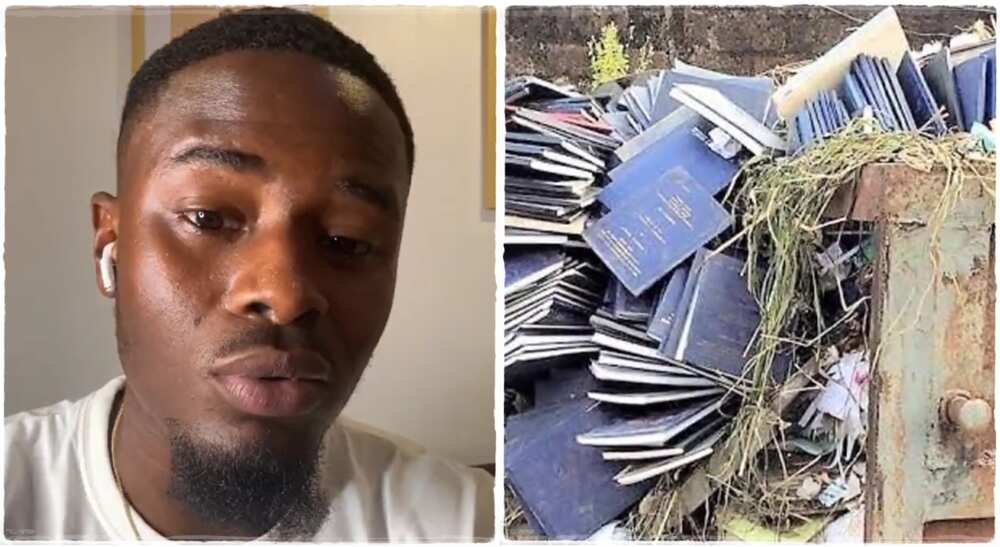 Man who said his final year project work was dumped by his school.