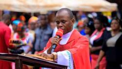 Breaking: Jubilation, intrigues, 2023 prophecies expected As Mbaka returns from ban, storms Adoration ground