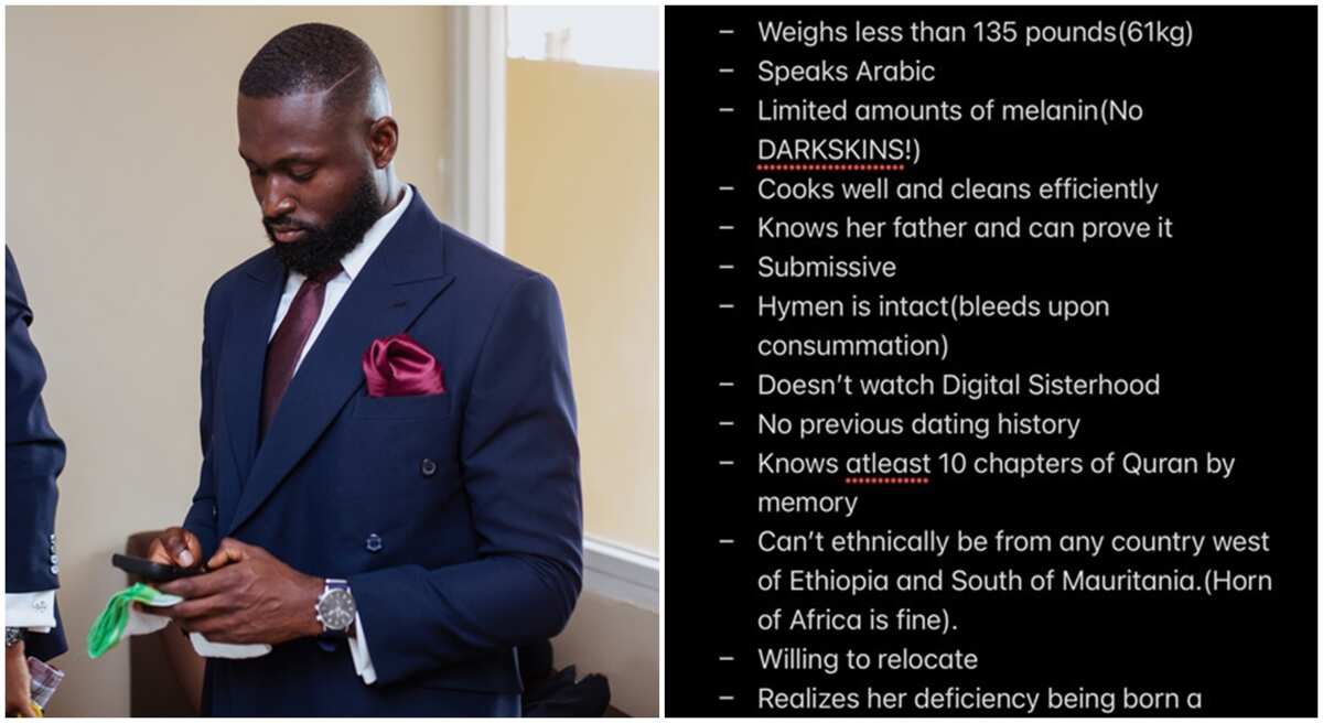 Read: See what this man is asking ladies willing to marry him to do