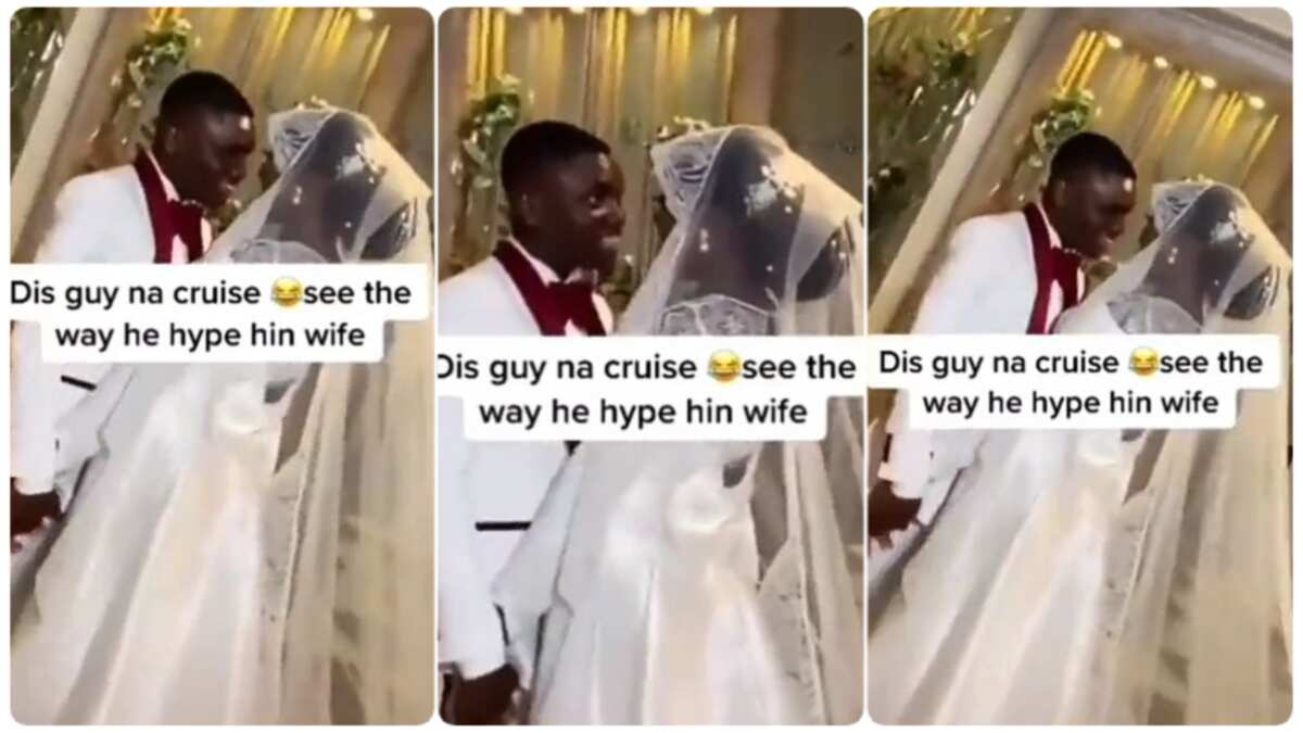 Happy Groom Hypes His Bride On Seeing Her In Wedding Gown, Emotional ...