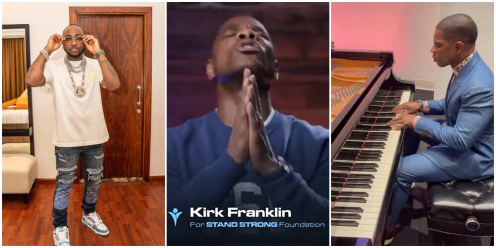 Kirk Franklin singing.