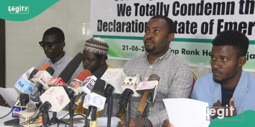 CCFN addressing a press conference on the situation of Rivers state