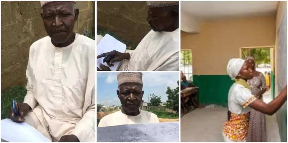 Rai da buri: Wani dattijo ya fashe da kuka, ya ce burinsa ya koyi ABCD kafin ya mutu Rai da buri: Wani dattijo ya fashe da kuka, ya ce burinsa ya koyi ABCD kafin ya mutu