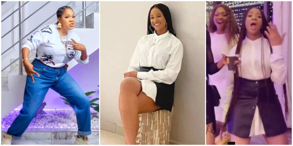 Toyin Abraham and Adesua Etomi Step out in Style Rocking Their Husbands' Clothes