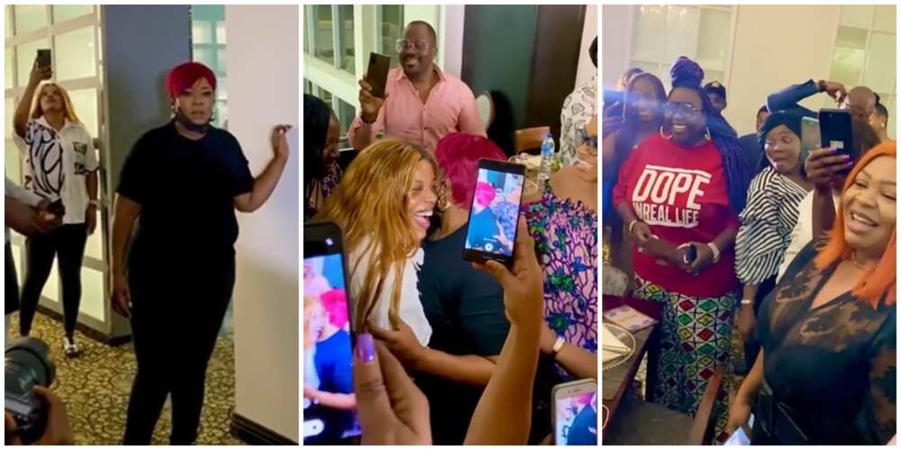 Emotional moment Ada Ameh was surprised by Nollywood colleagues on her birthday