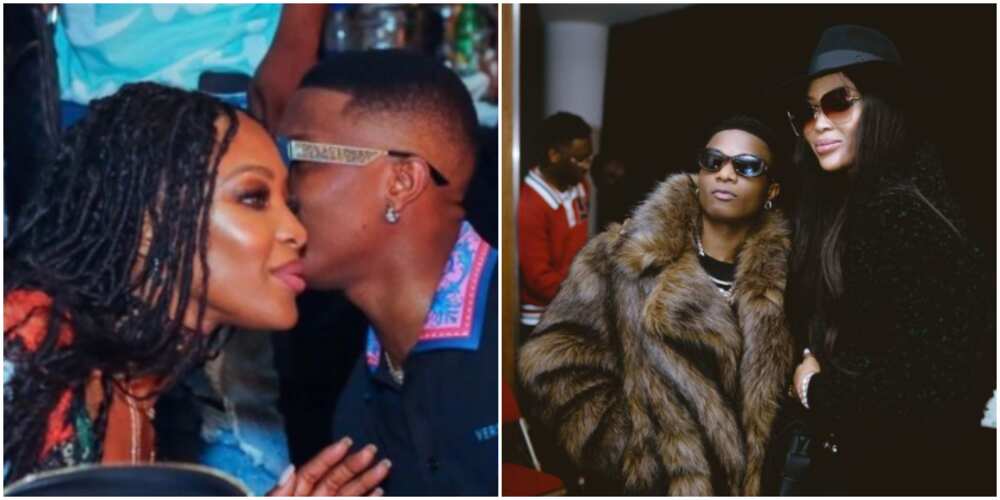 Naomi Campbell and Wizkid Naomi Campbell and Wizkid