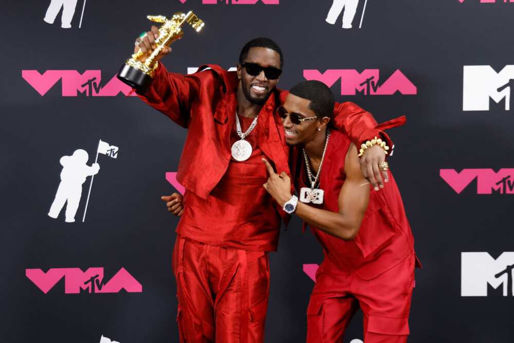 Sean Combs and King Combs at the 2023 MTV Video Music Awards at Prudential Center