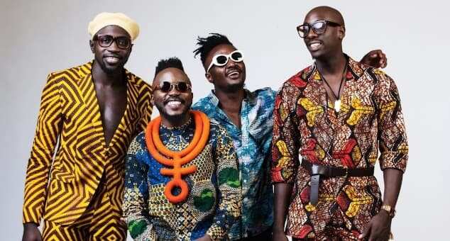 They were condemned for getting up on stage late during their concert. Photo: Sauti Sol.