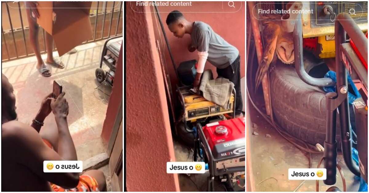 See Nigerian man's reaction after sighting strange creature beside his generator