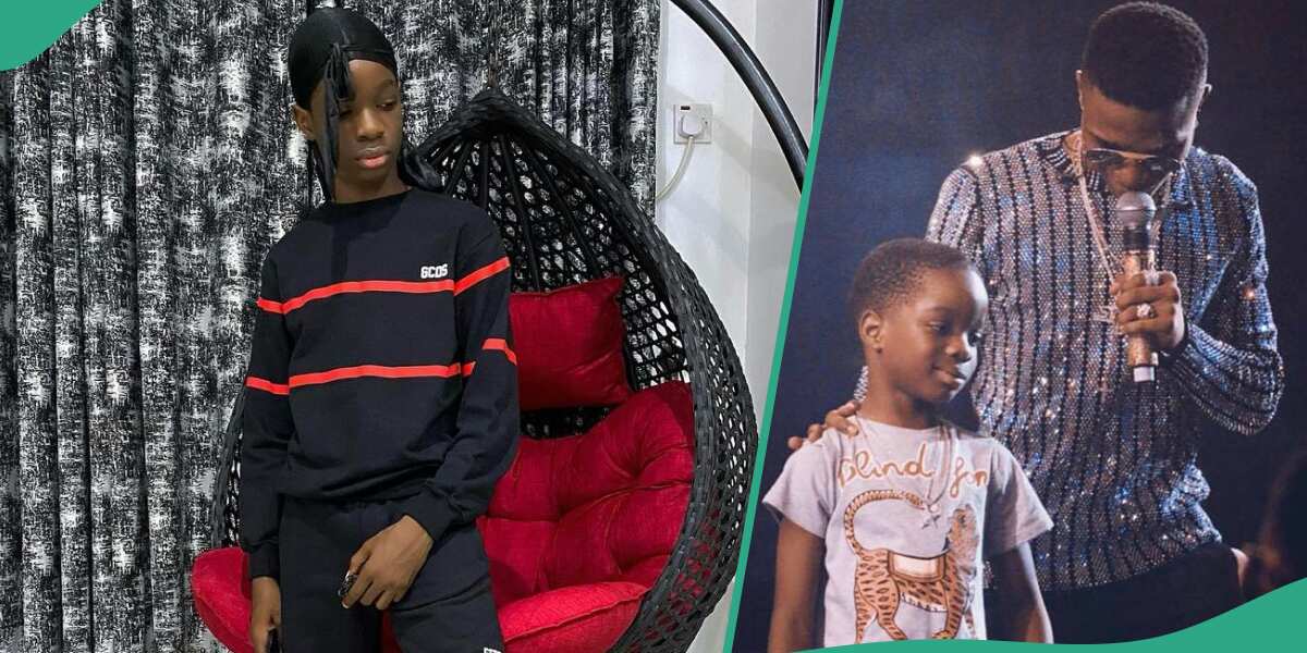 Video: Watch as Wizkid's son, Bolu raps in viral video as FC and 30BG clash