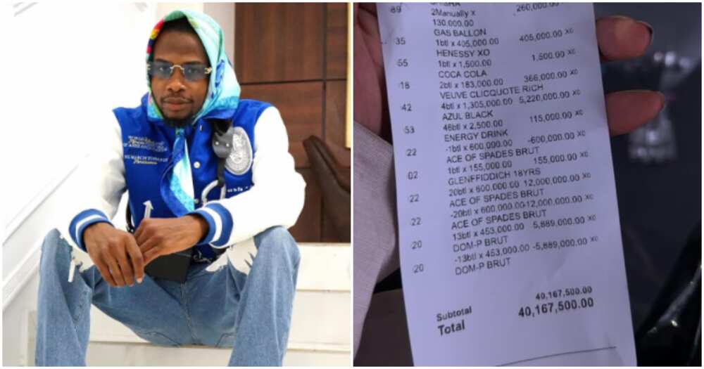 Singer Yhemo Lee and his receipt